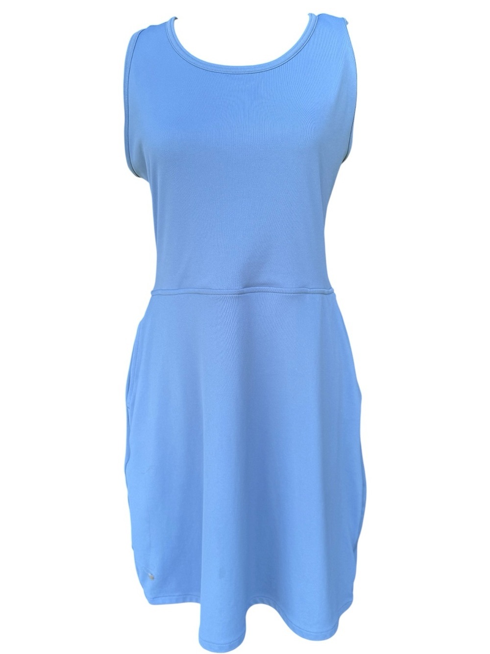 Columbia Cross Back Sleeveless Light Blue Women's Casual Dress Size Large